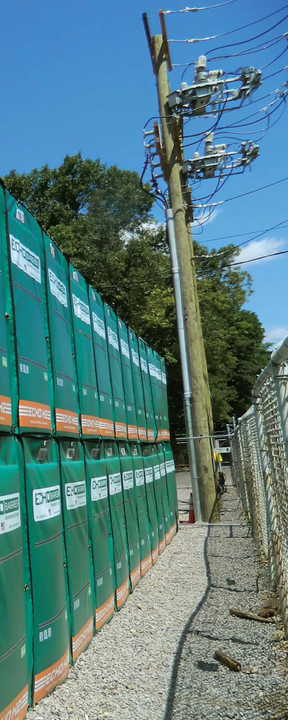 Installation Echo Barrier en environnement industriel