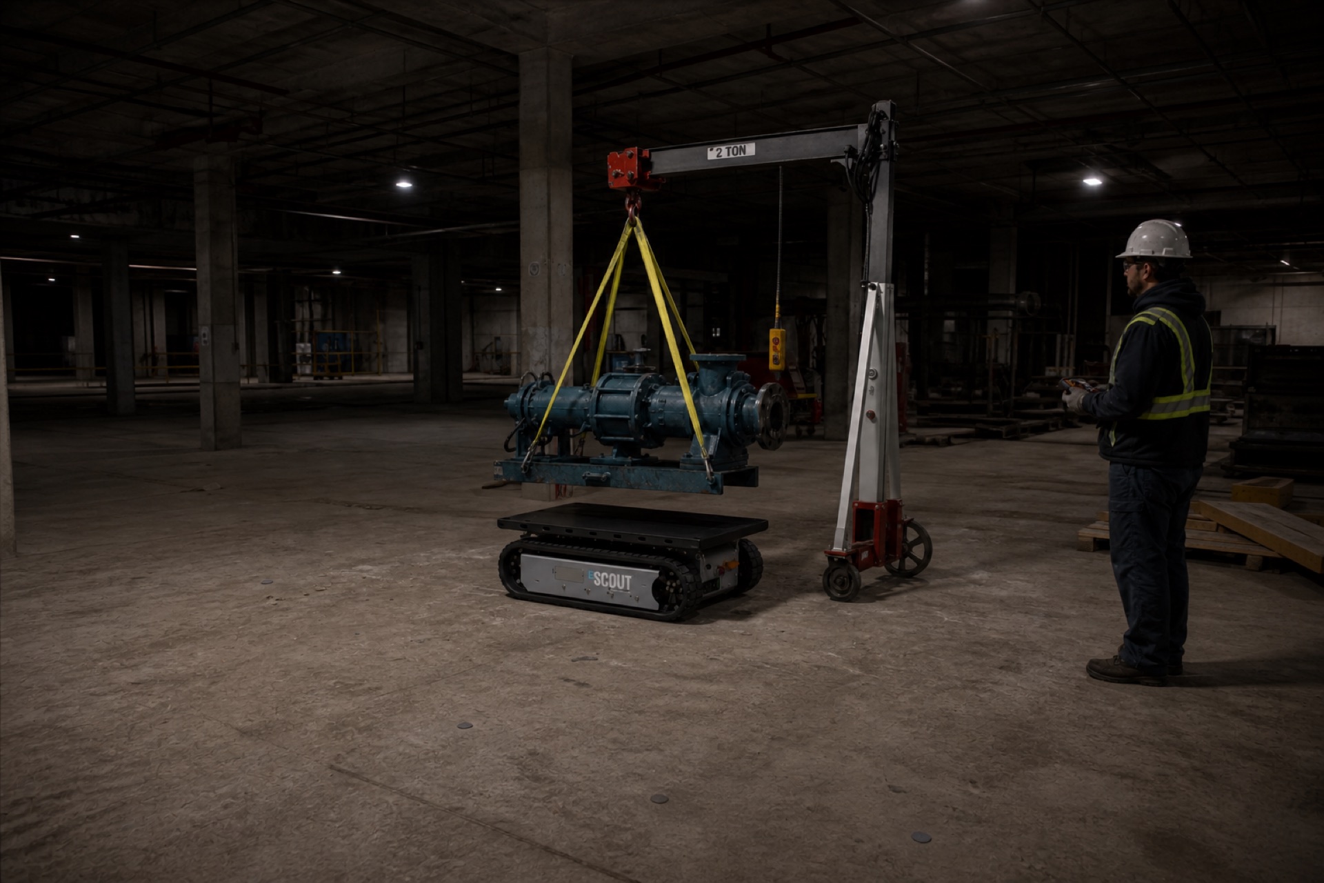 E-Scout EL-2650 — Levage et pose de charges lourdes